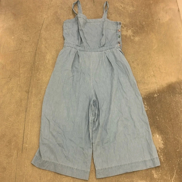 Emily and fin wide leg chambray  jumpsuit - Picture 1 of 8